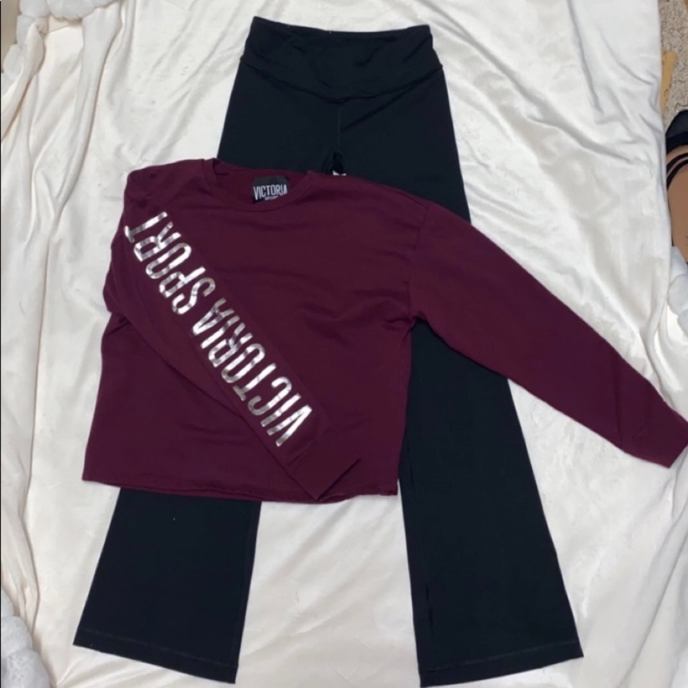 VS 2 PC Set Victoria Sport Top + VSX Pants Sz: XS
